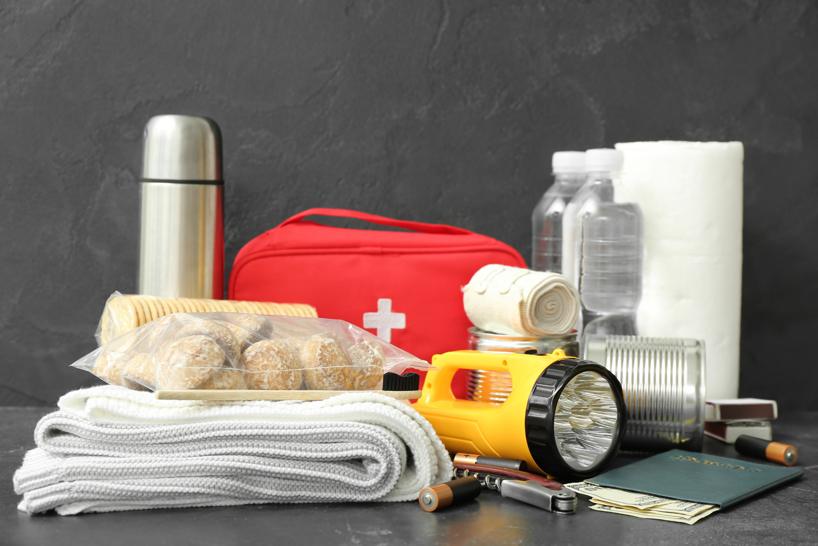 Ditch bag for a boat.