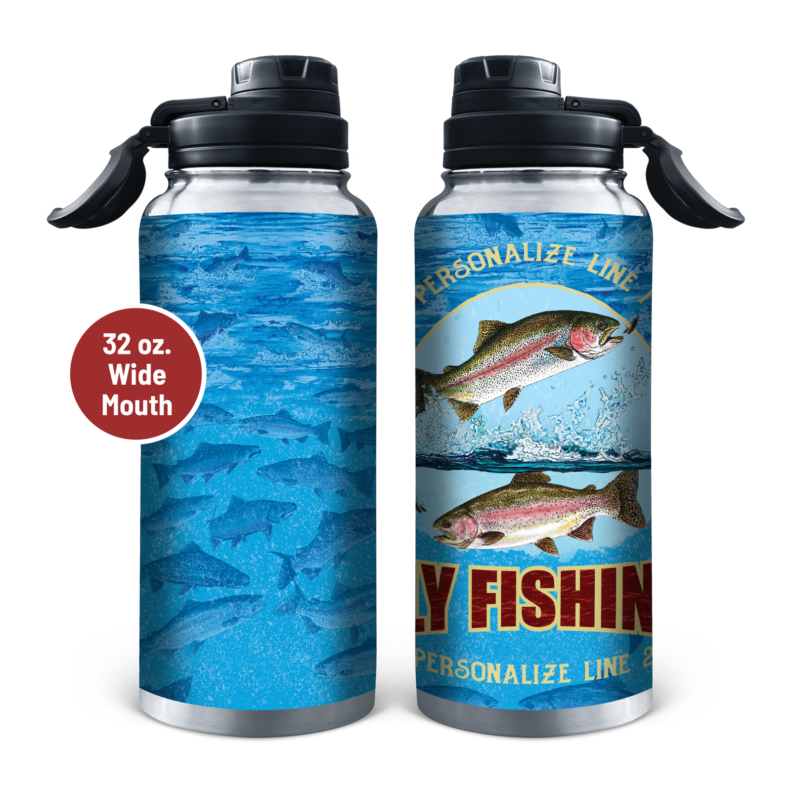 Fly Fishing Stainless Steel Drinkware