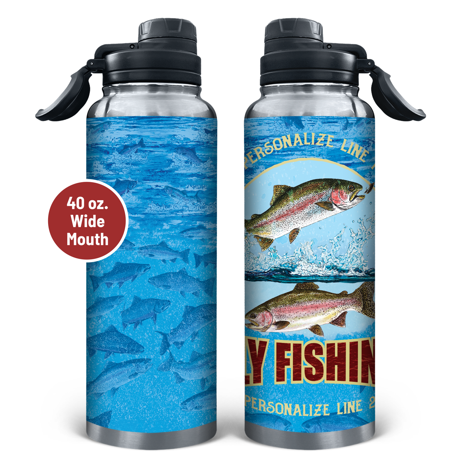 Fly Fishing Stainless Steel Drinkware