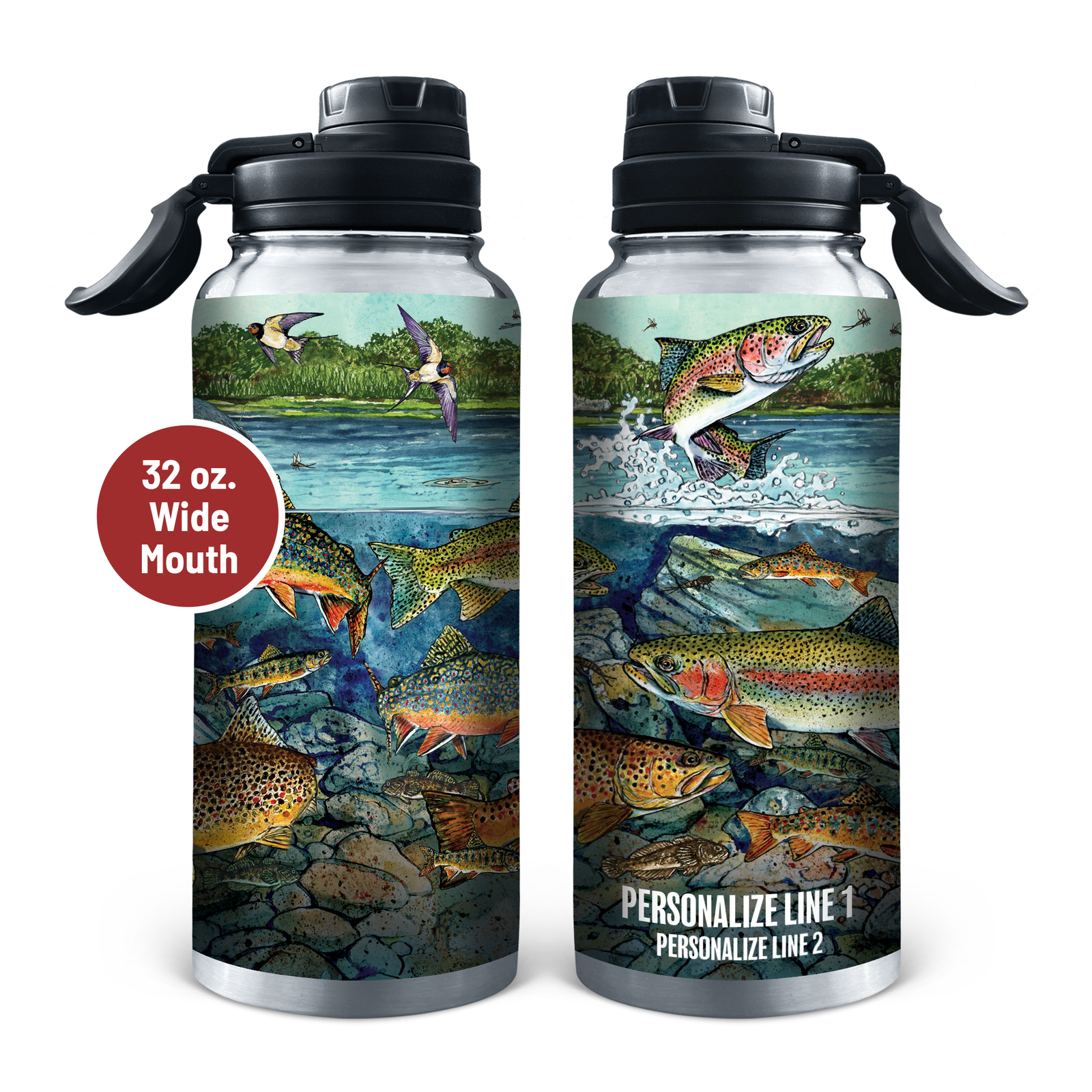 Slammin' 360 - Trout Stainless Steel Drinkware