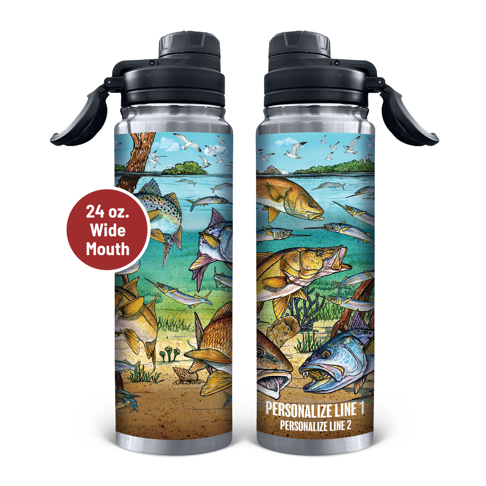 Slammin' 360 - Redfish/Snook Stainless Steel Drinkware