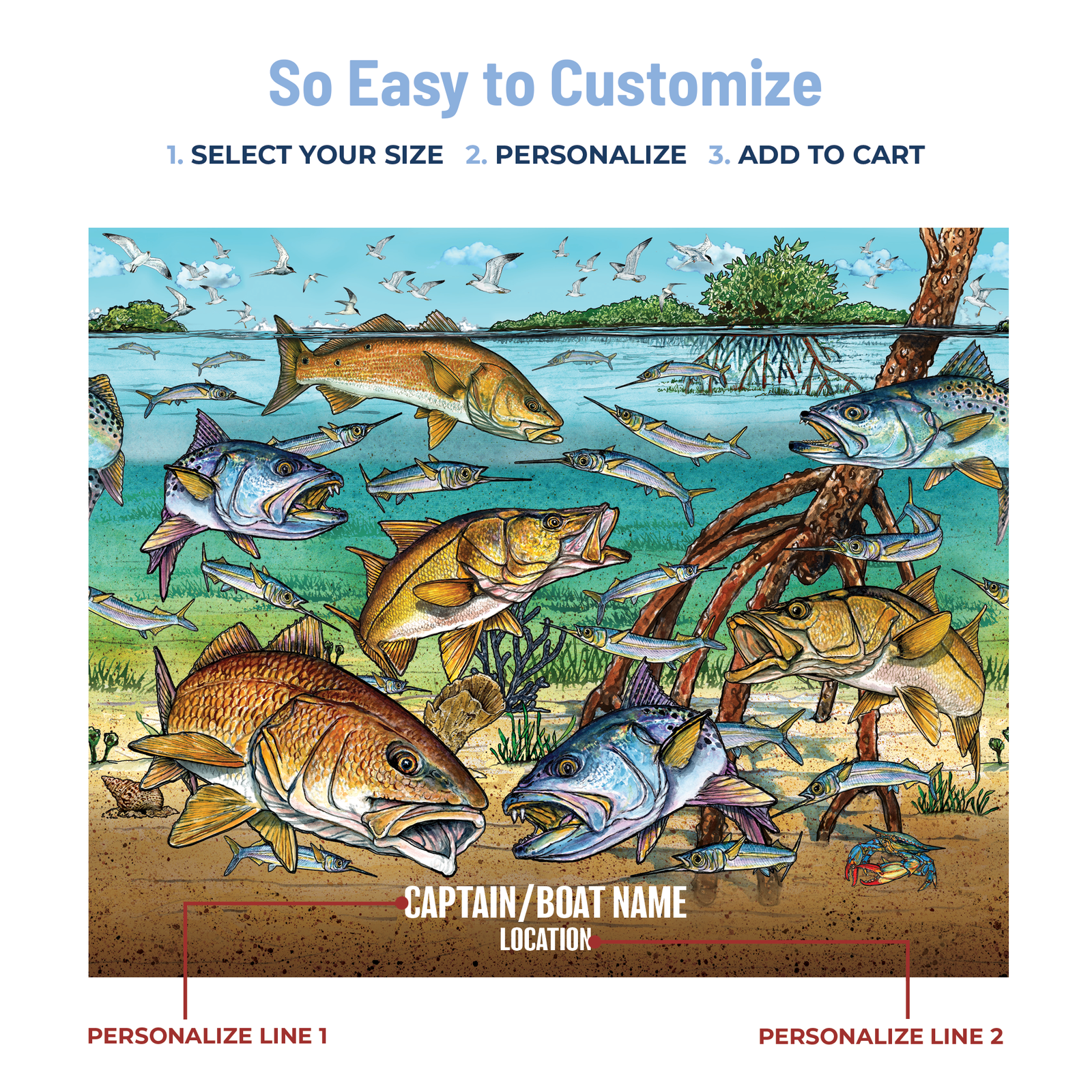 Slammin' 360 - Redfish/Snook Stainless Steel Drinkware