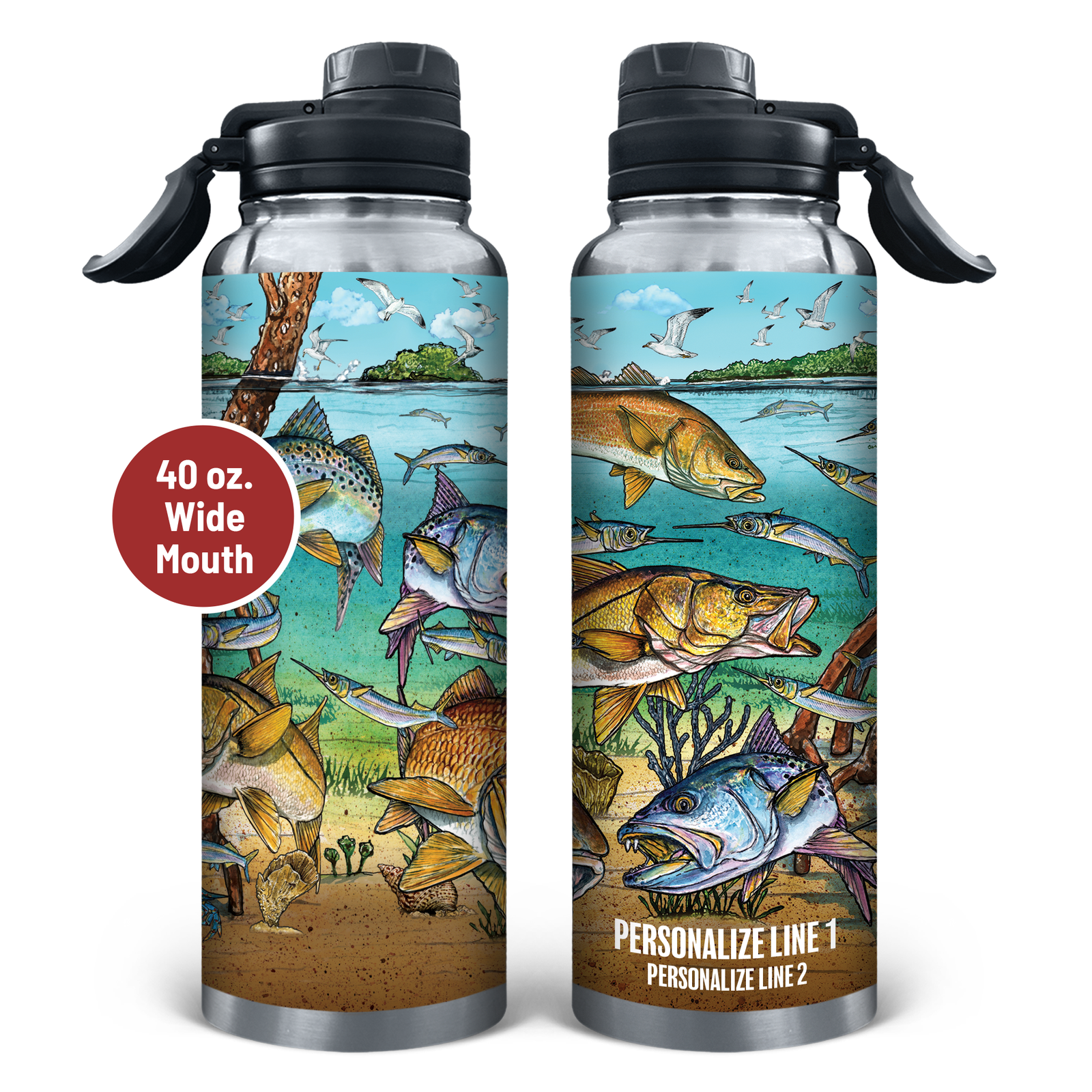 Slammin' 360 - Redfish/Snook Stainless Steel Drinkware
