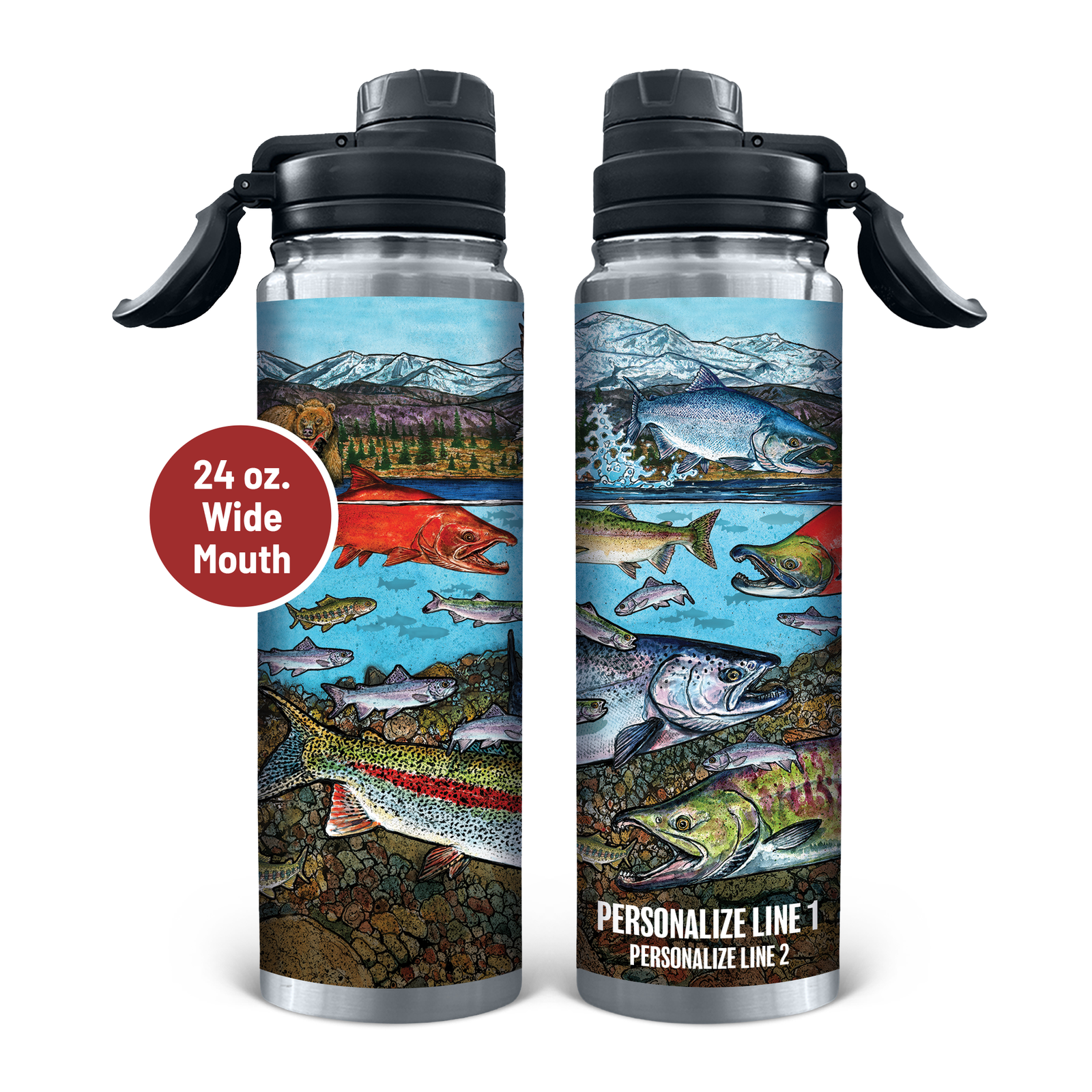 Slammin' 360 - Pacific Salmon Stainless Steel Drinkware