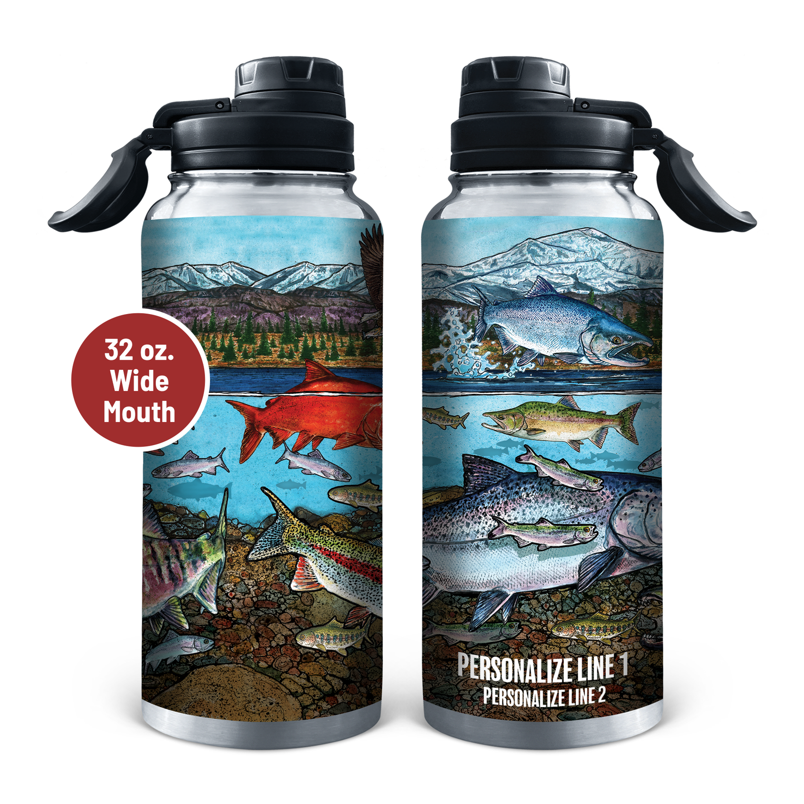 Slammin' 360 - Pacific Salmon Stainless Steel Drinkware