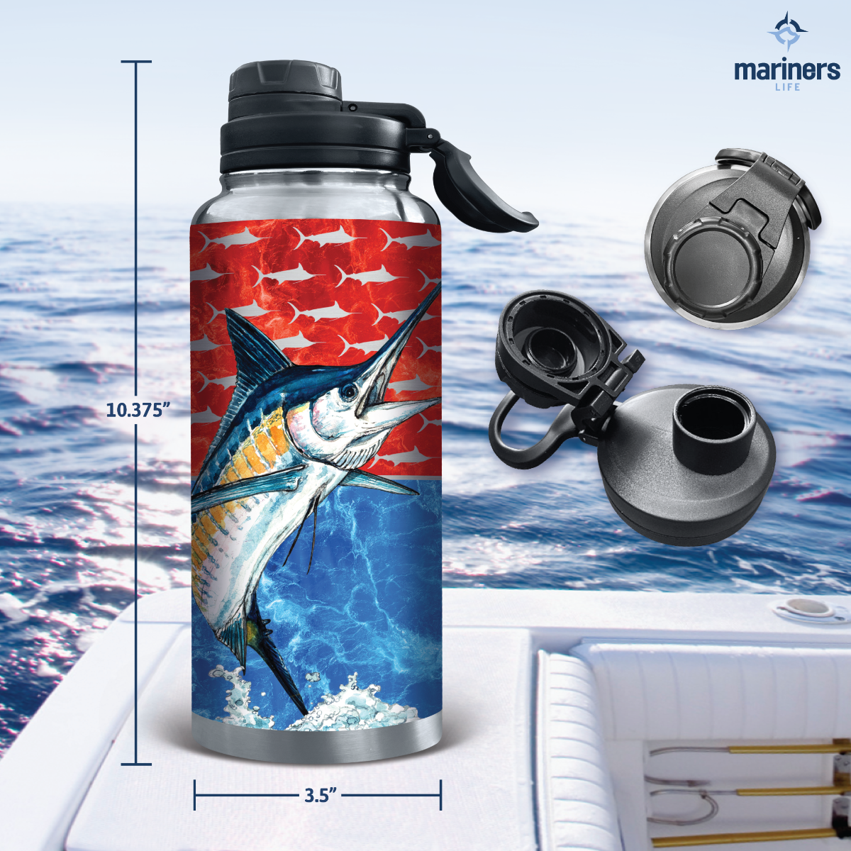 Legacy 360 Swordfish & Marlin Drinking Cup - Stainless Steel