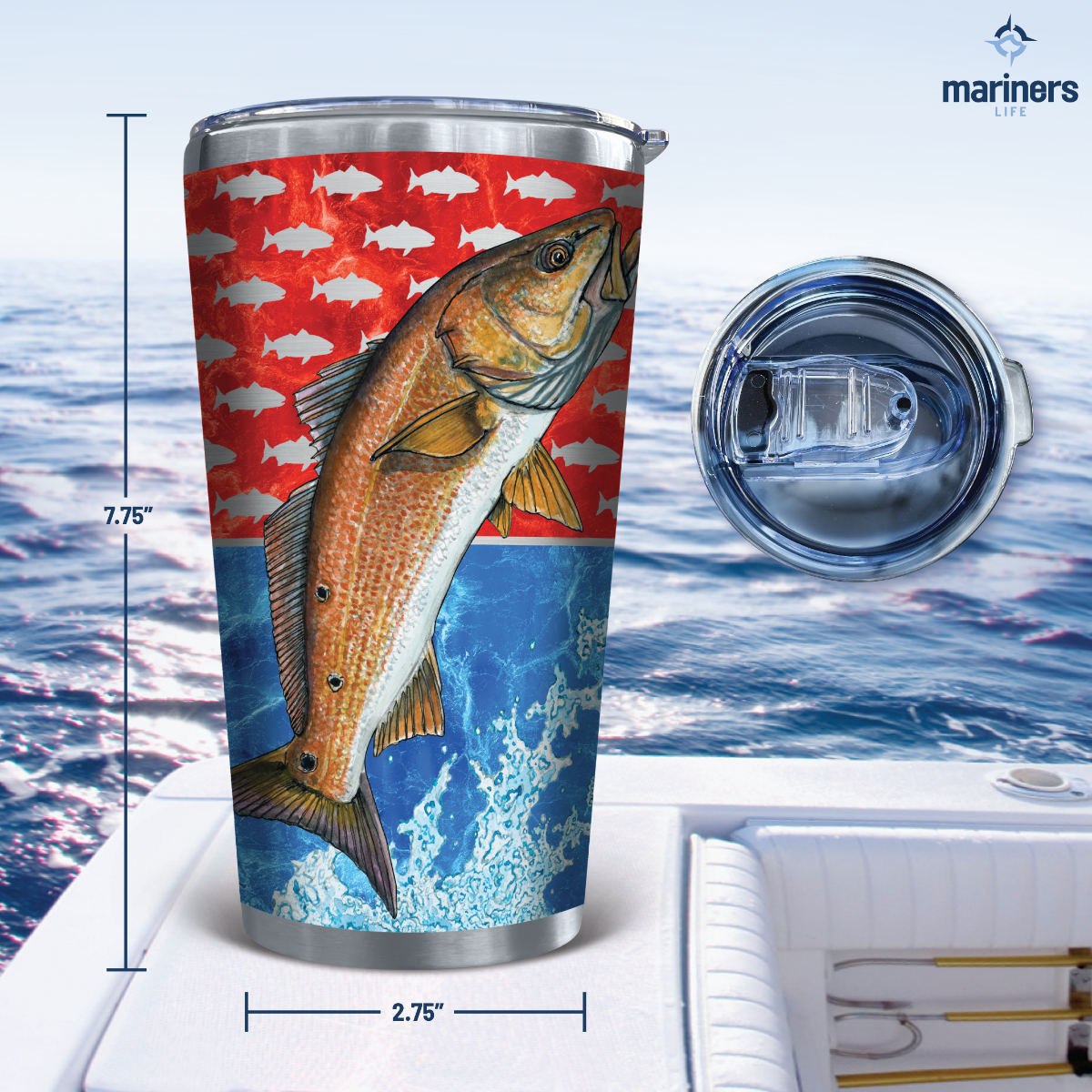 Legacy 360 Redfish Tumbler Cup - Stainless Steel