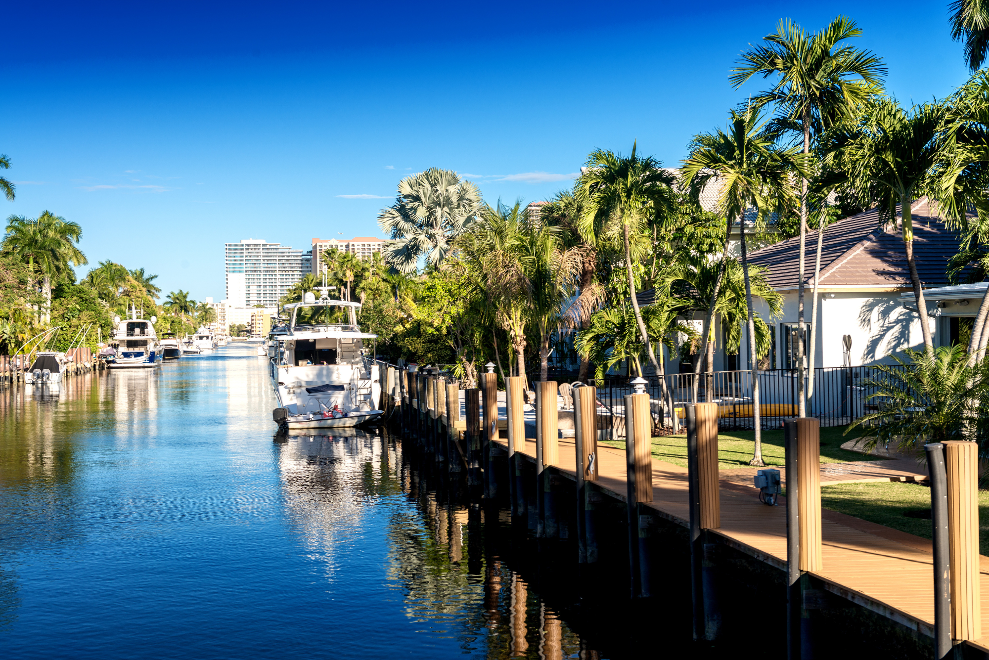 Having a boat in Florida.