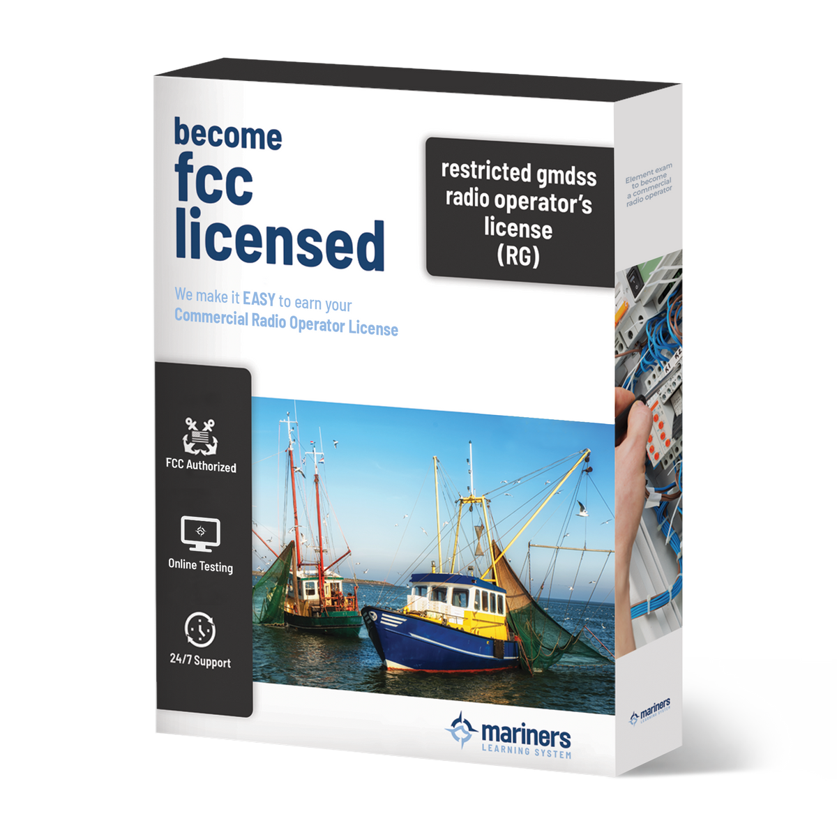 restricted radio operator&#39;s license product box