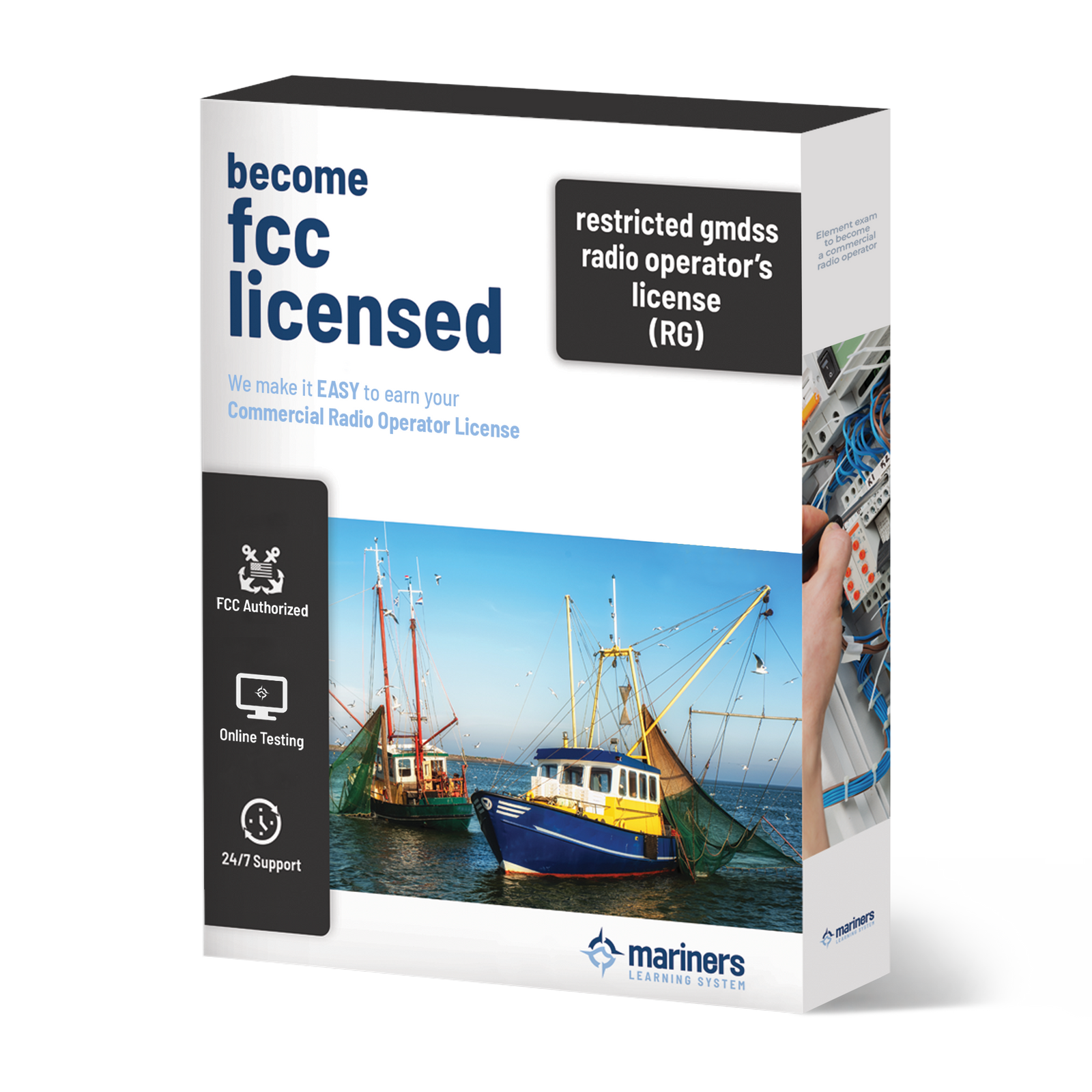 restricted radio operator's license product box