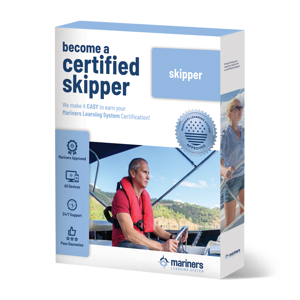 Mariners Learning System certified skipper product box