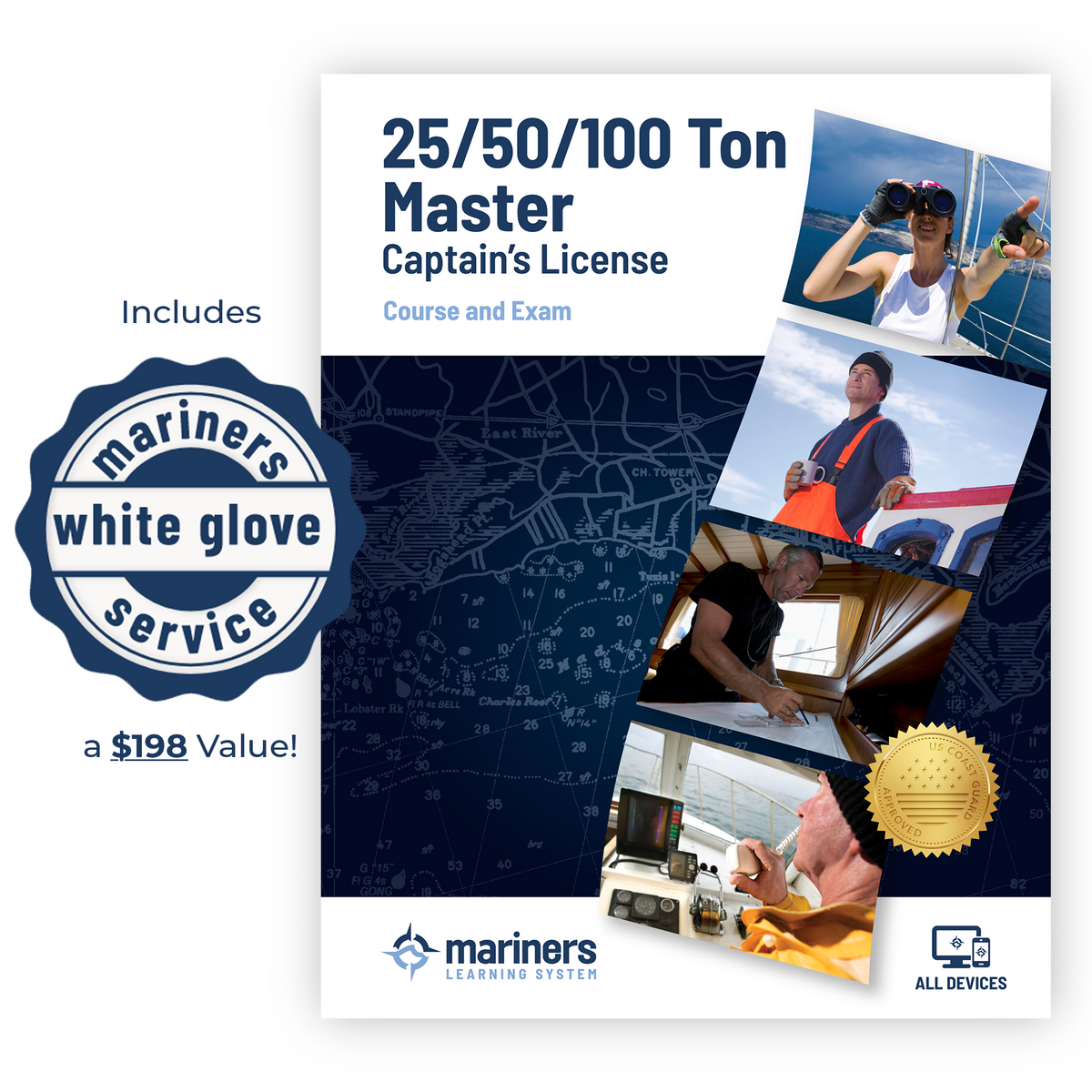 25/50 or 100-Ton Master Captain’s License - Online Course and Exam