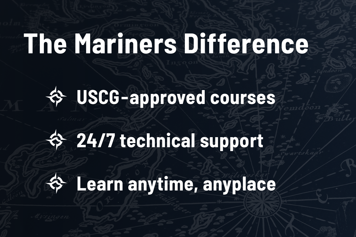 25/50 or 100-Ton Master Captain’s License - Online Course and Exam