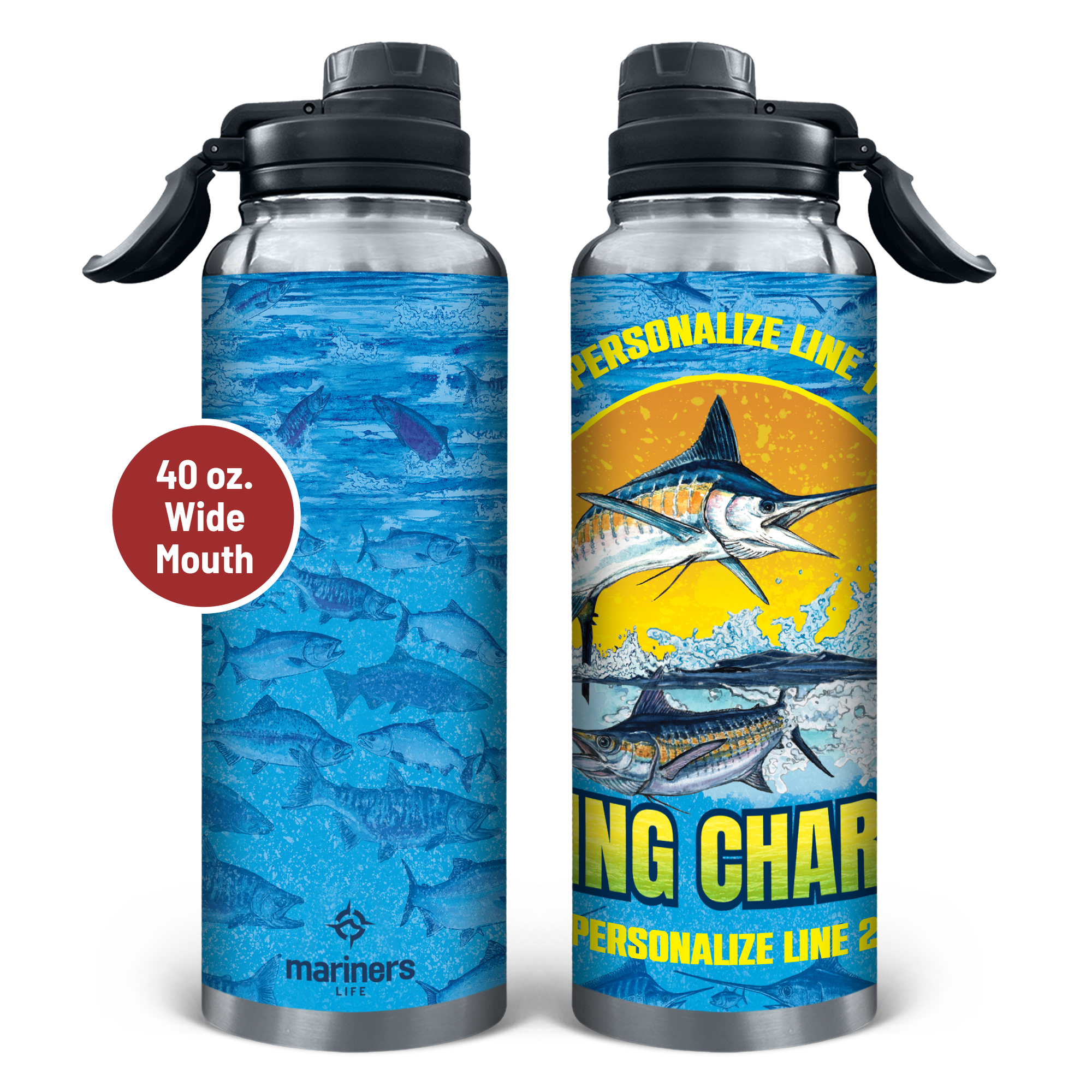 Fishing Charters Stainless Steel Drinkware