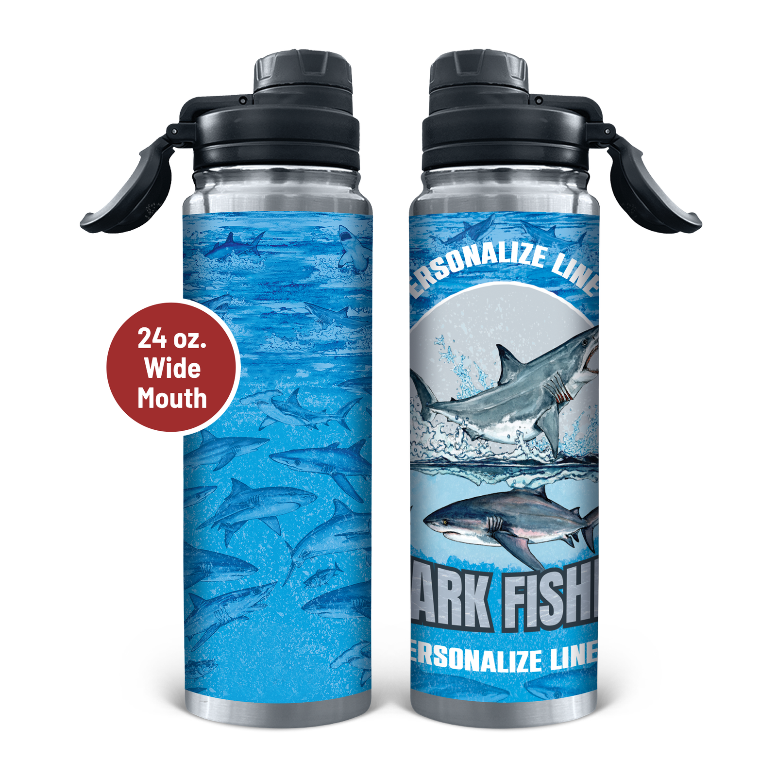 Shark Fishing Stainless Steel Drinkware