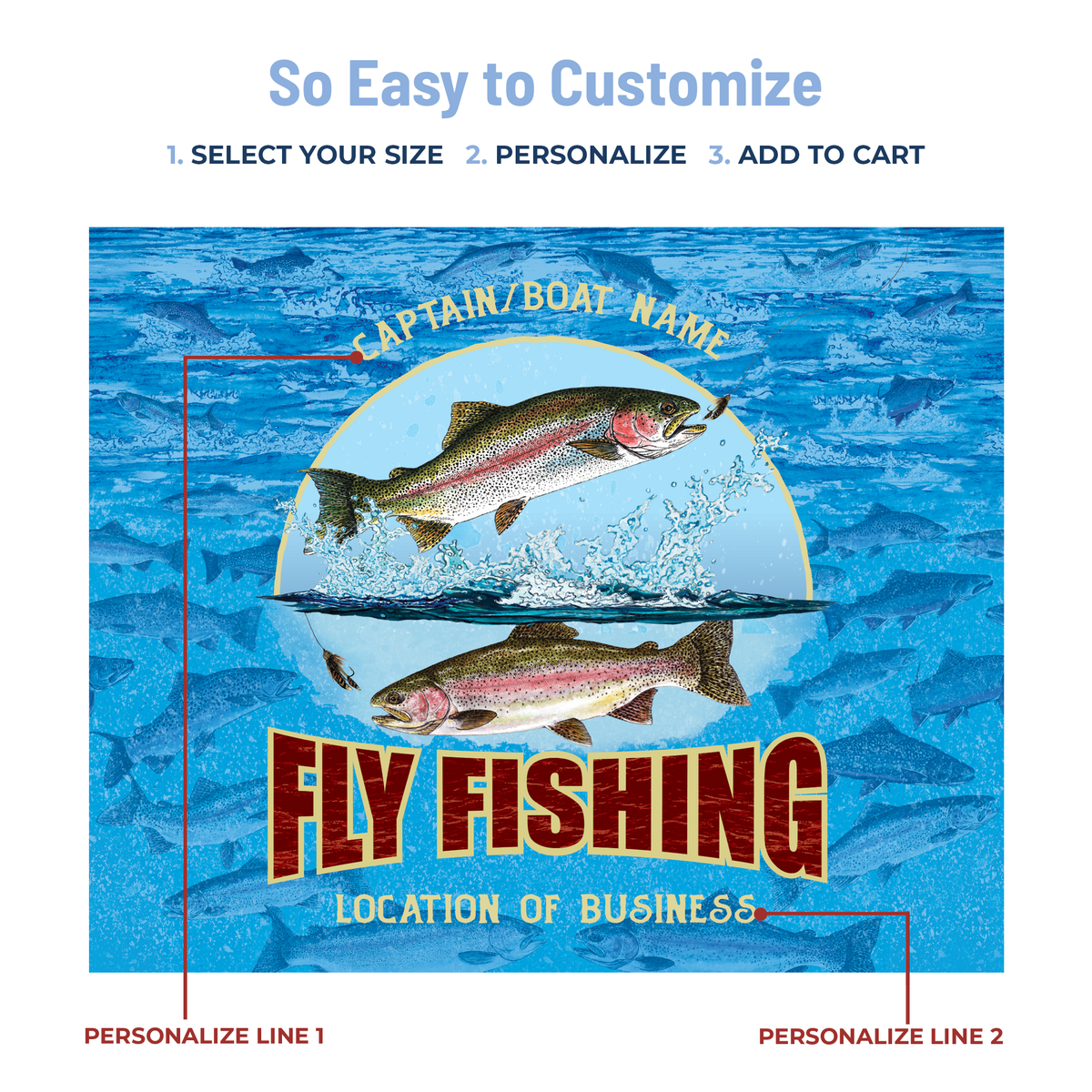 Fly Fishing Stainless Steel Drinkware
