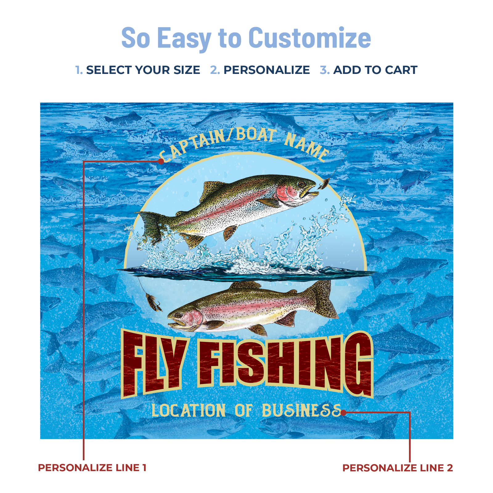Fly Fishing Stainless Steel Drinkware