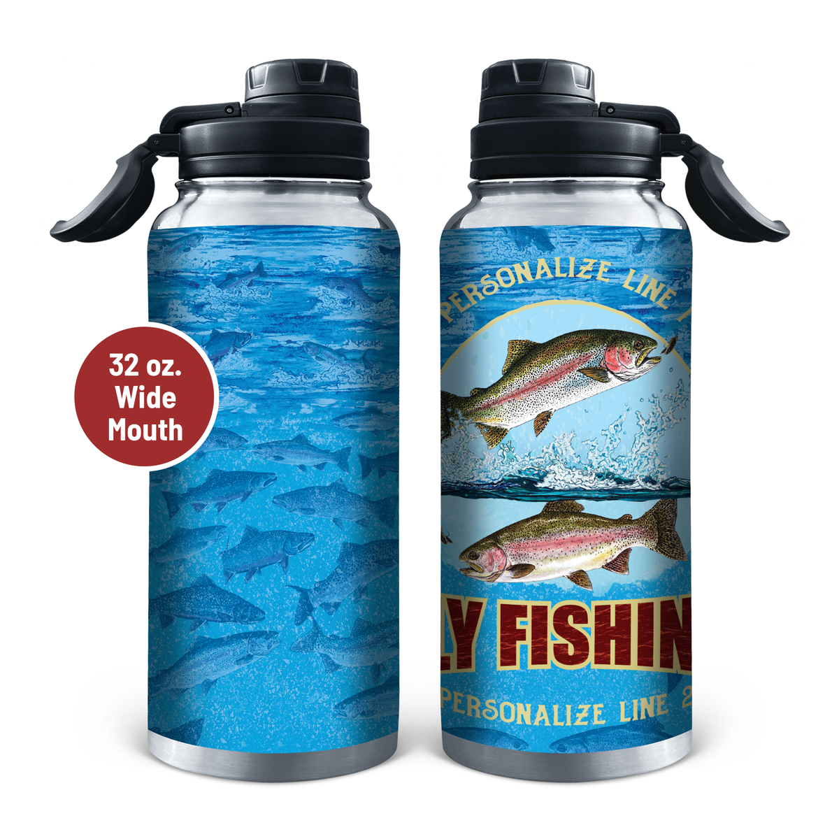 Fly Fishing Stainless Steel Drinkware
