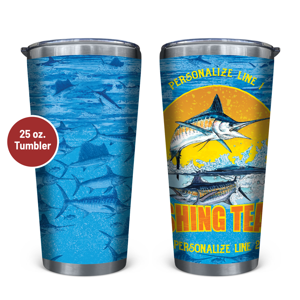 Fishing Team Stainless Steel Drinkware