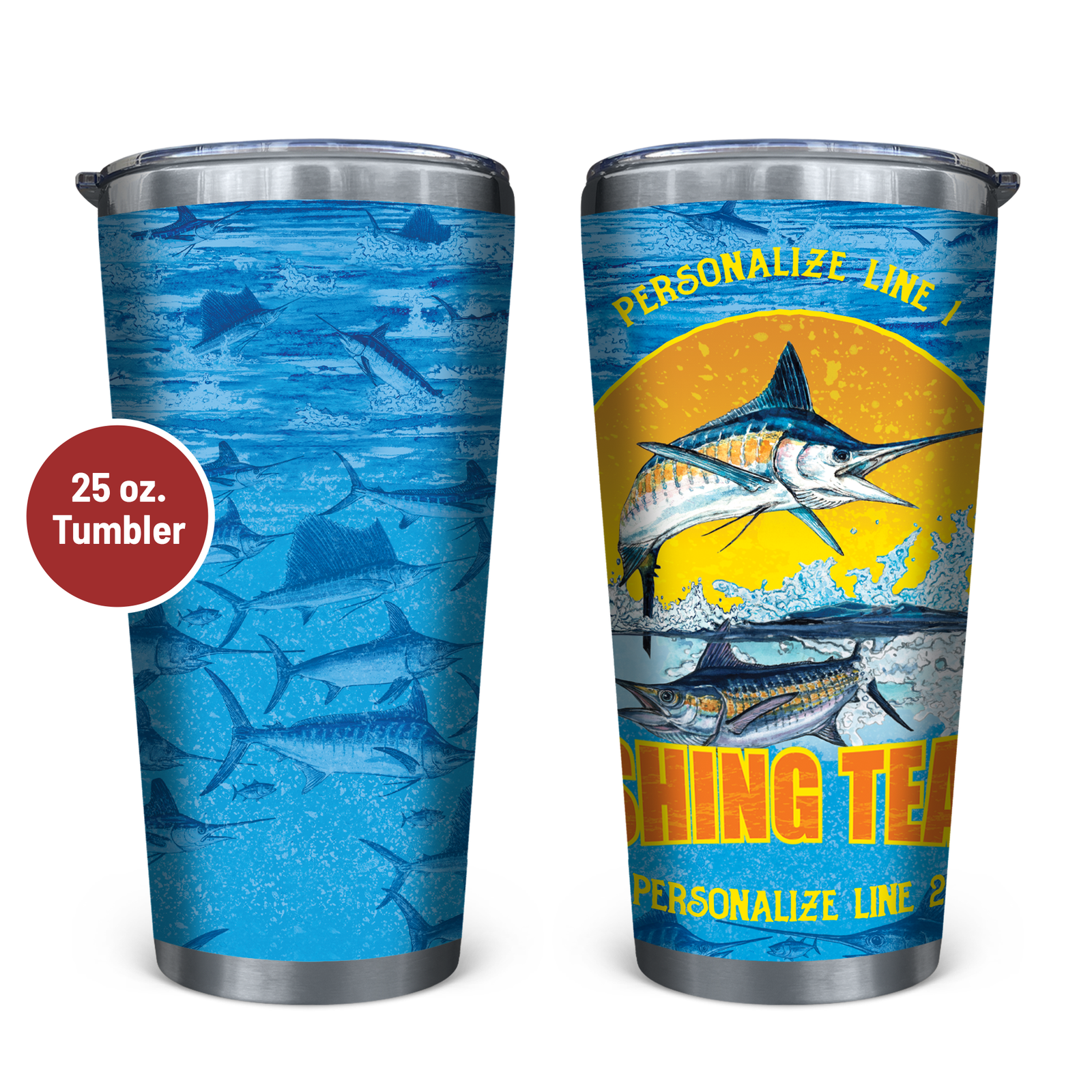 Fishing Team Stainless Steel Drinkware