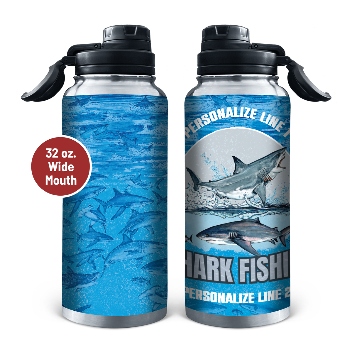 Shark Fishing Stainless Steel Drinkware