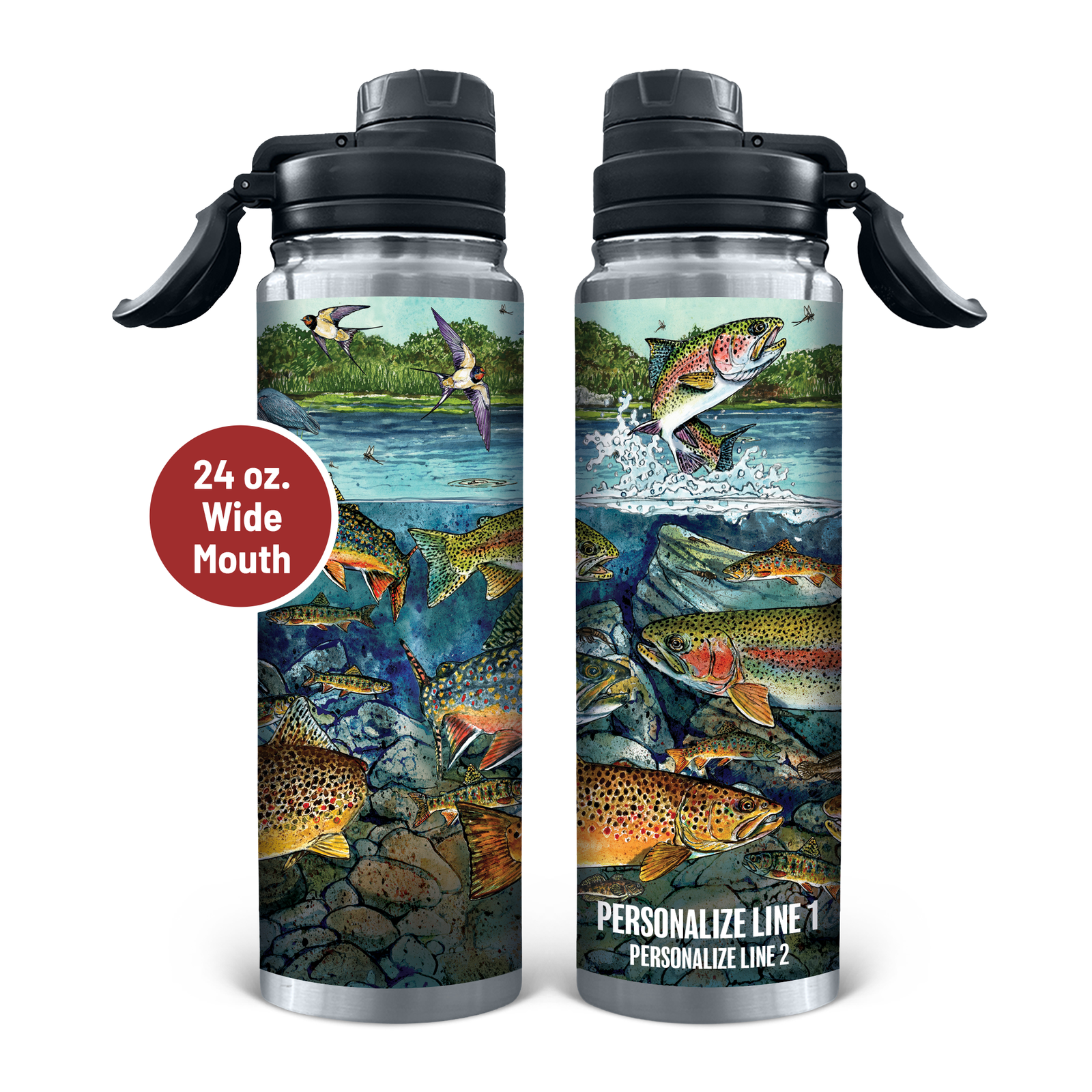 Slammin' 360 - Trout Stainless Steel Drinkware