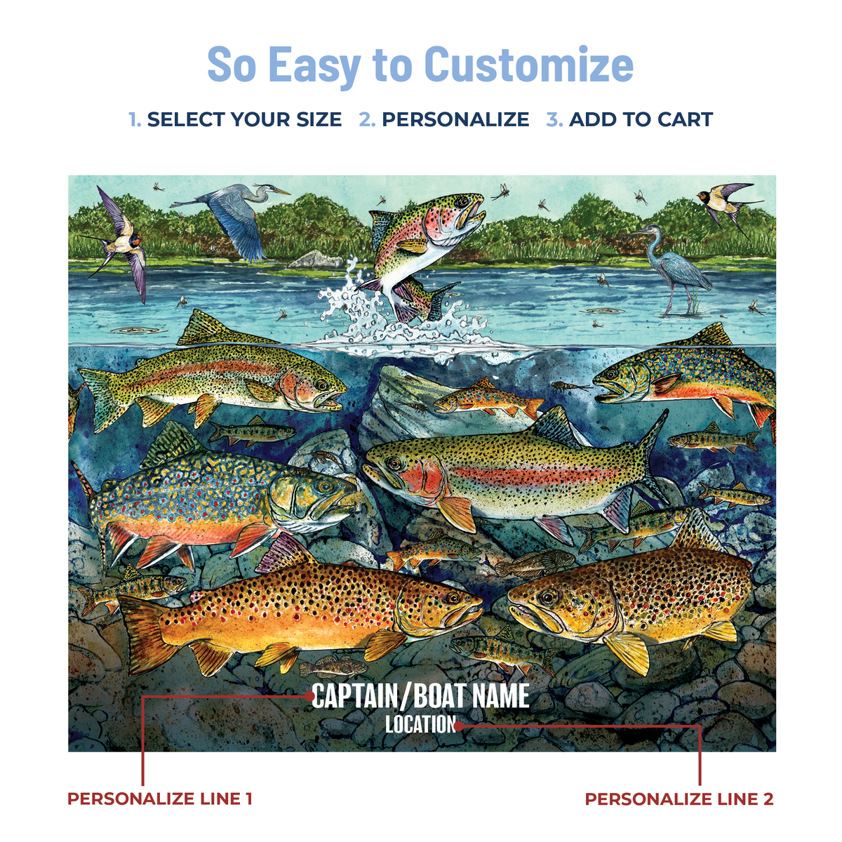 Slammin' 360 - Trout Stainless Steel Drinkware