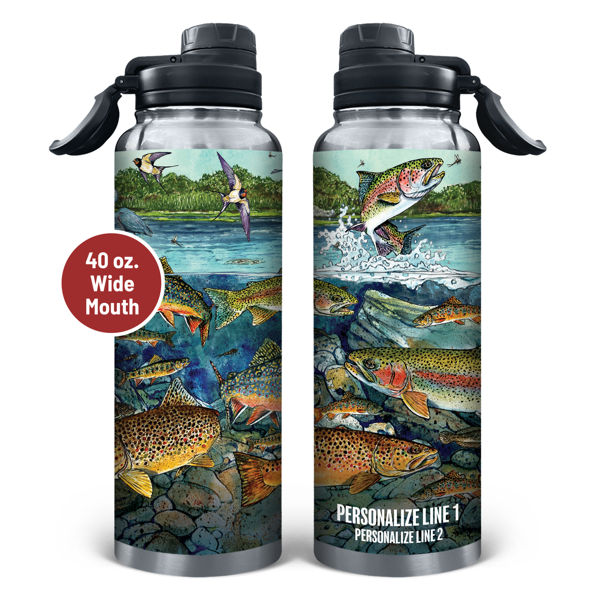 Slammin' 360 - Trout Stainless Steel Drinkware
