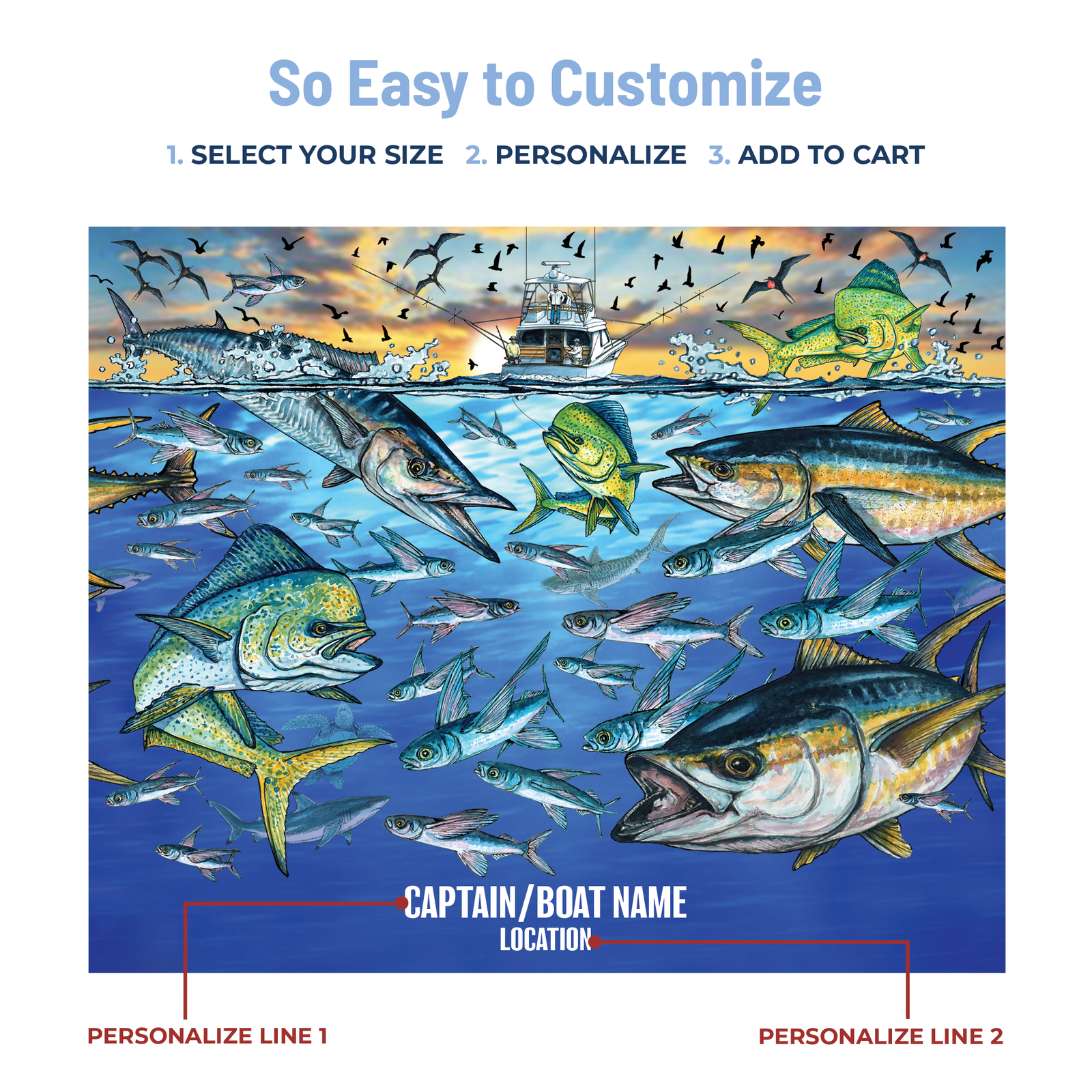 Slammin' 360 - Tuna/Wahoo Stainless Steel Drinkware