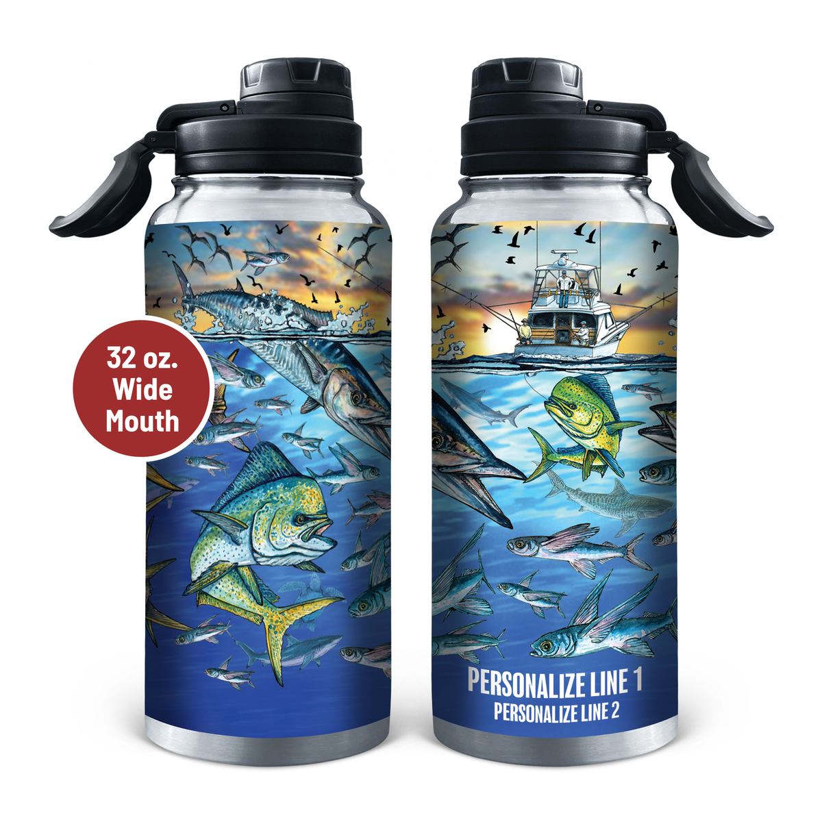 Slammin' 360 - Tuna/Wahoo Stainless Steel Drinkware