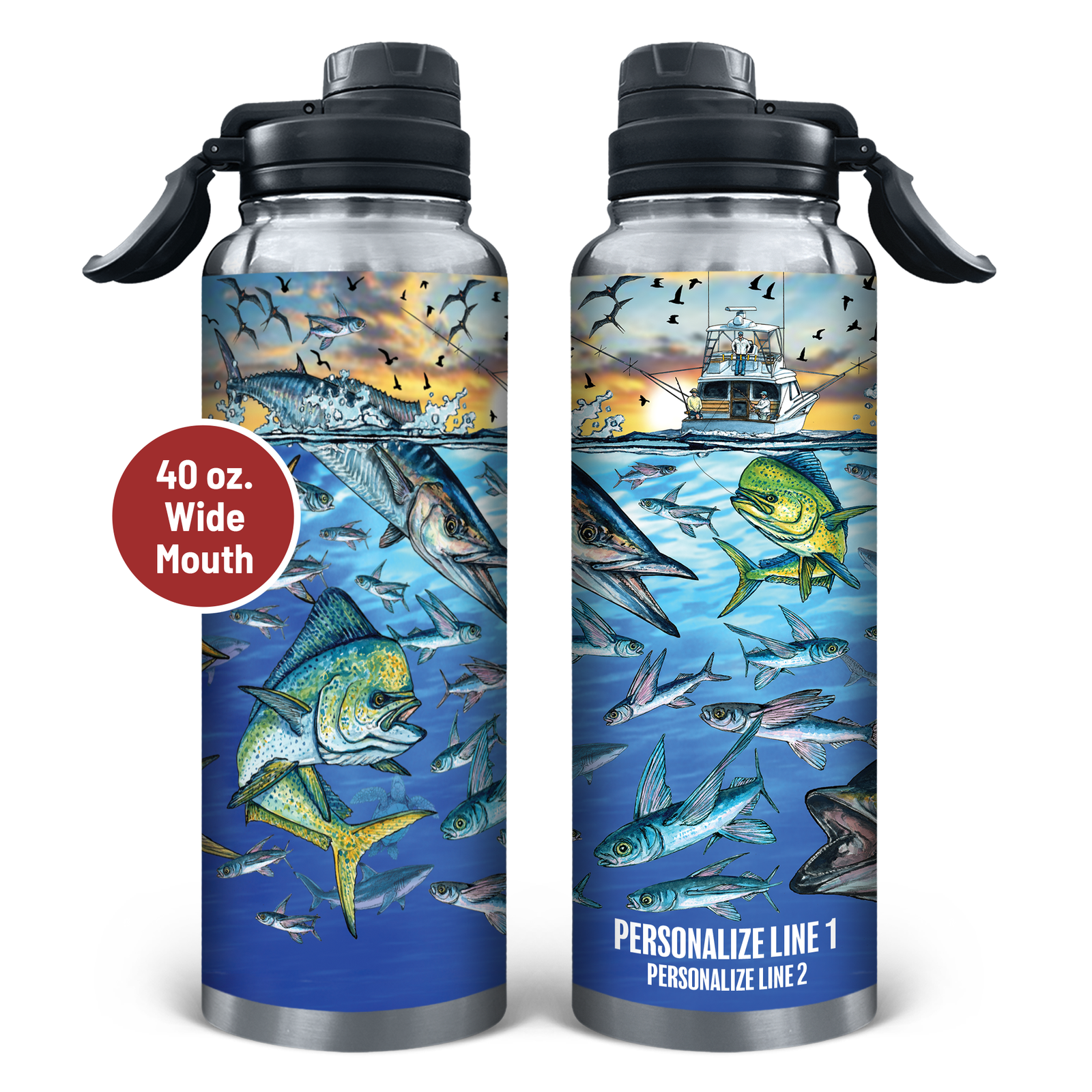 Slammin' 360 - Tuna/Wahoo Stainless Steel Drinkware
