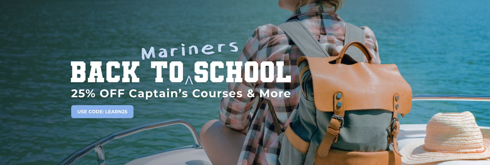 Back to Mariners School, 25 Off Sitewide Homepage Banner