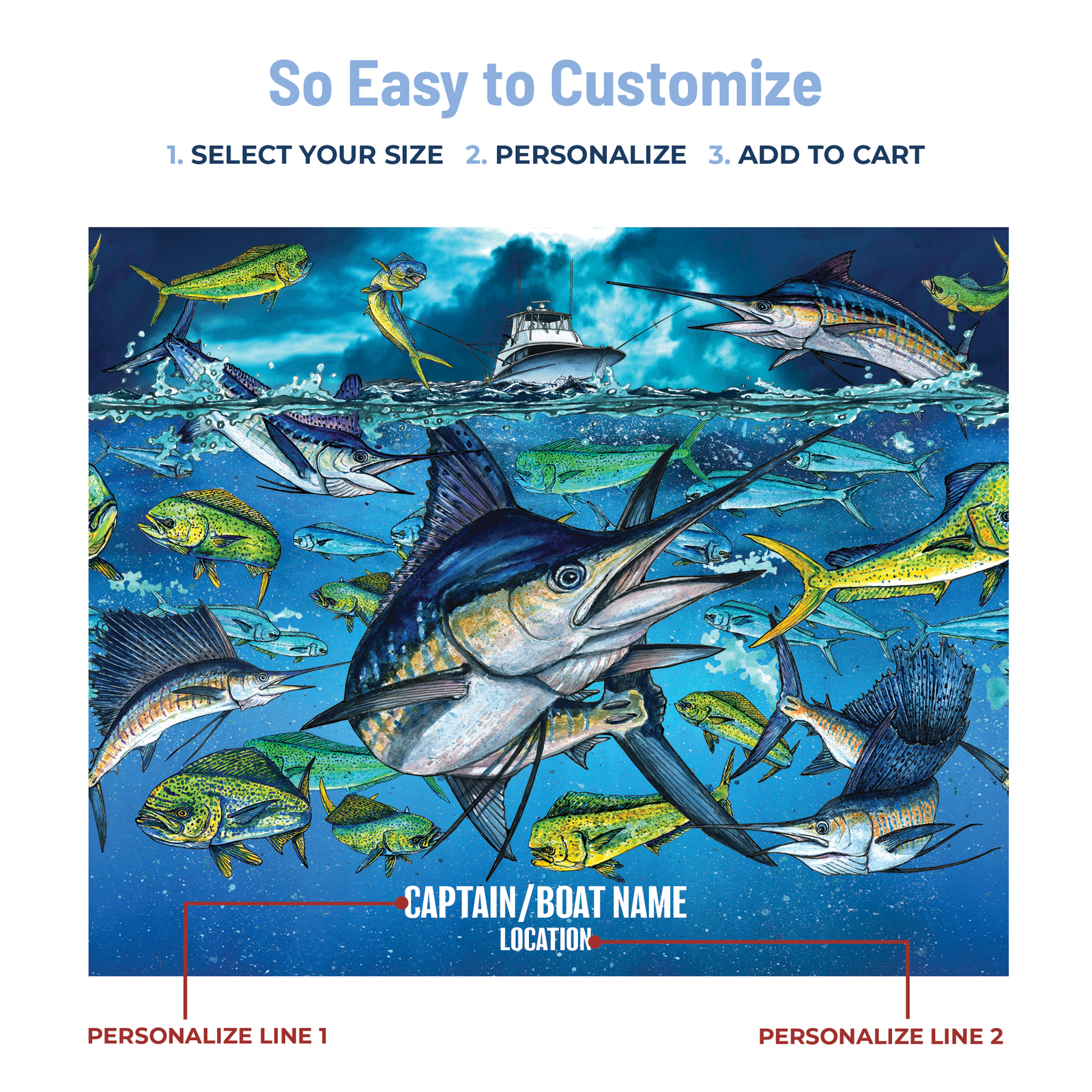 Slammin' 360 - Marlin/Mahi Mahi Stainless Steel Drinkware