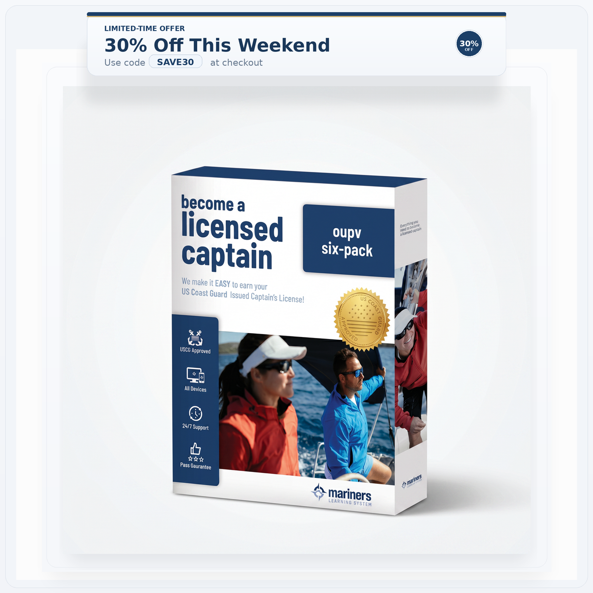 OUPV/Six-Pack Captain’s License - Online Course and Exam