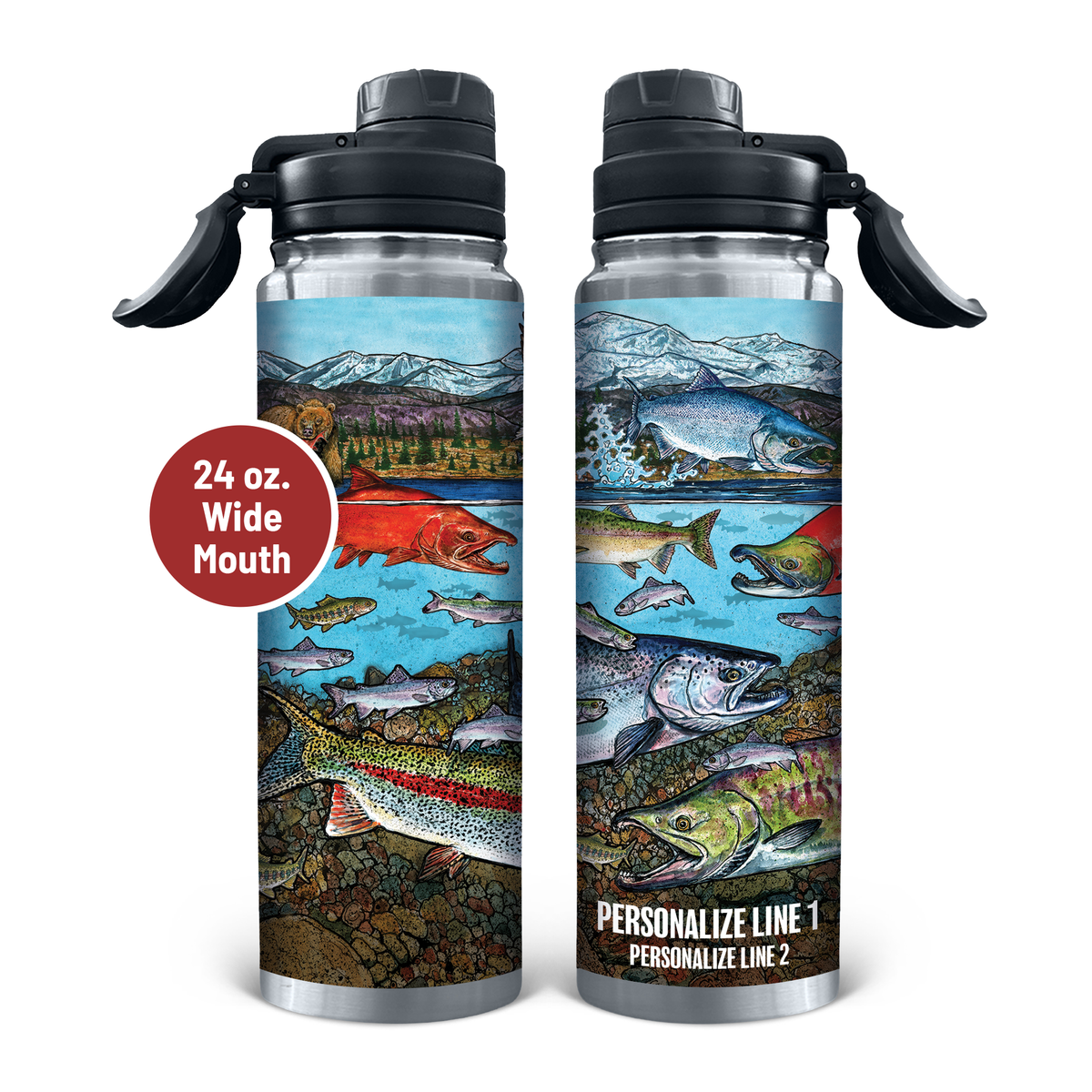 Slammin' 360 - Pacific Salmon Stainless Steel Drinkware