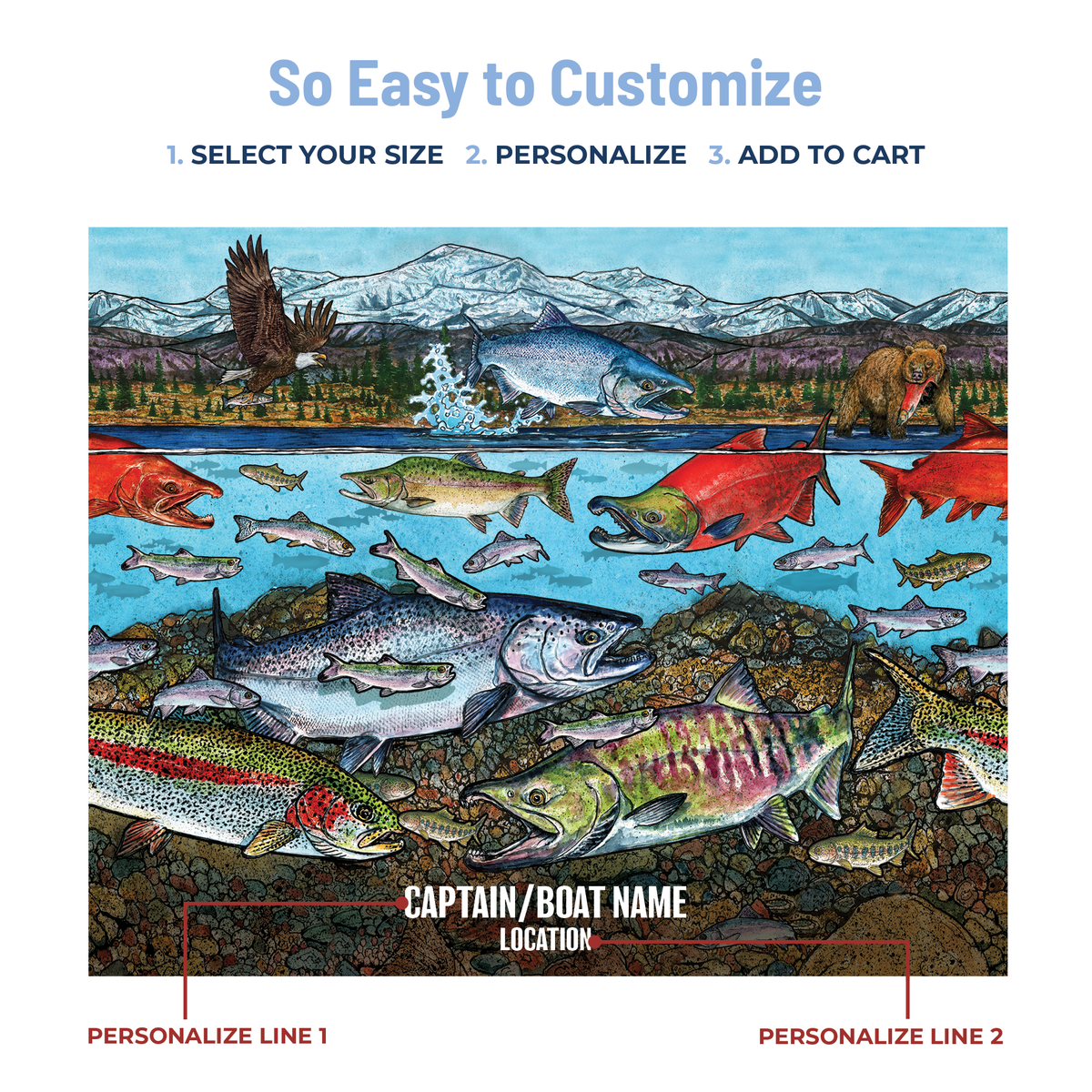 Slammin' 360 - Pacific Salmon Stainless Steel Drinkware