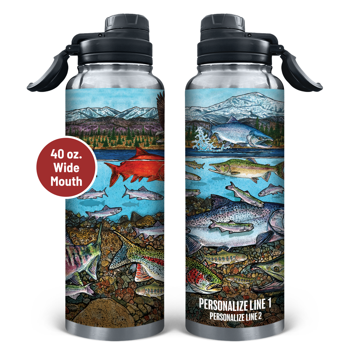 Slammin' 360 - Pacific Salmon Stainless Steel Drinkware
