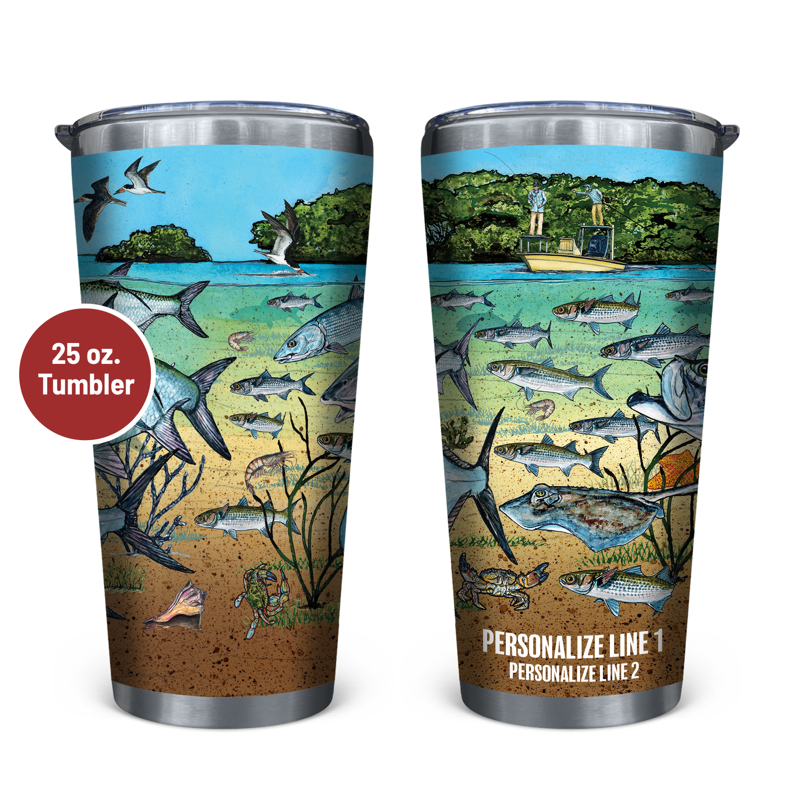 Slammin' 360 - Tarpon/Permit Stainless Steel Drinkware