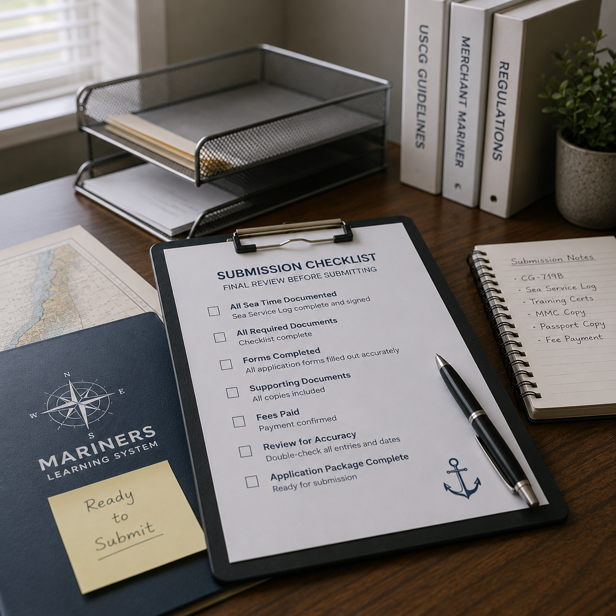 Submission check list image