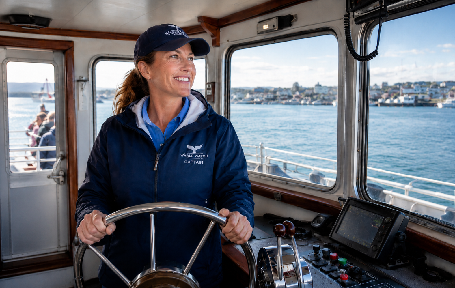 Whale watching tour boat