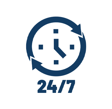 clock 24 7 icon