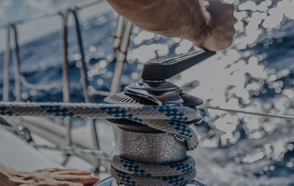 sailboat rope closeup