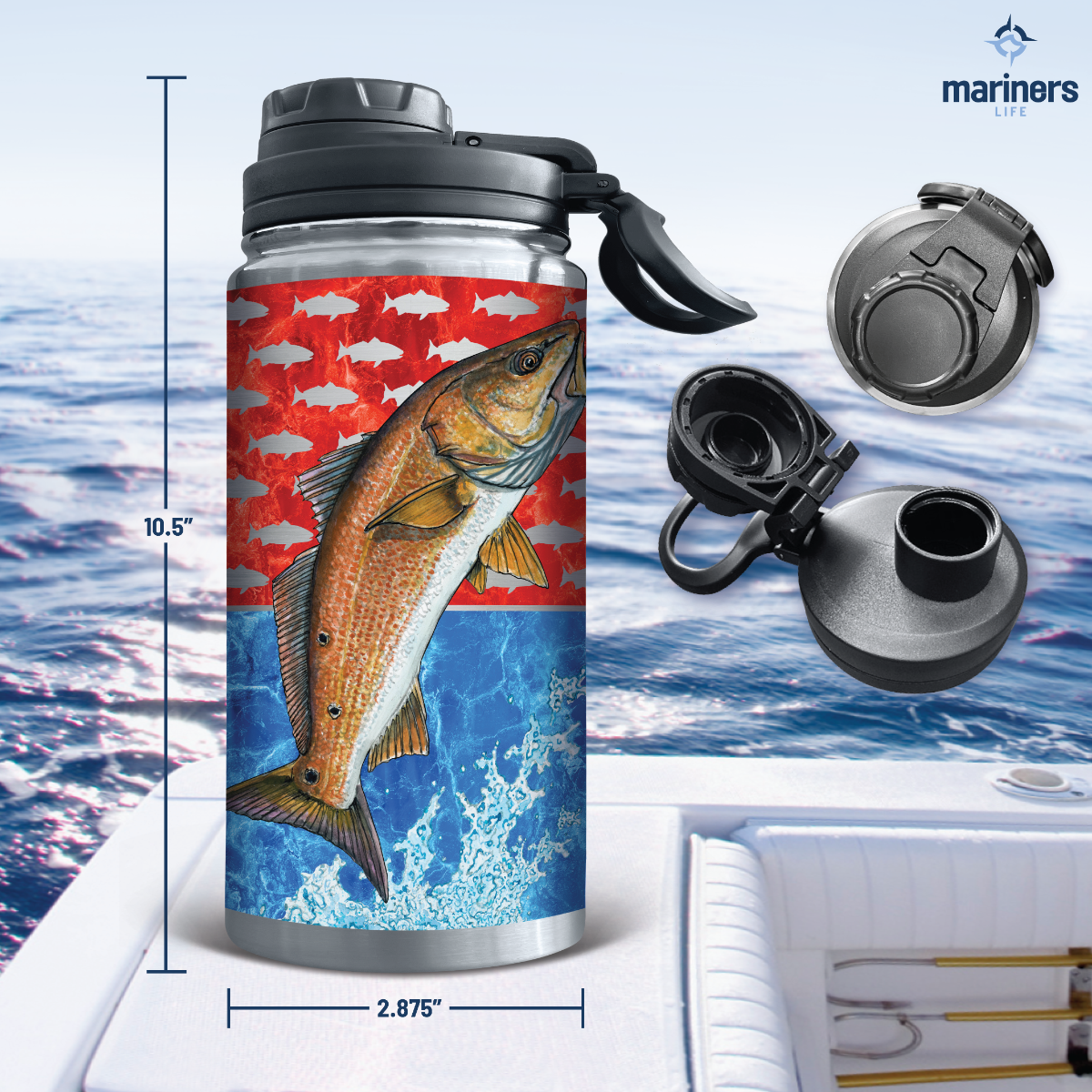 Legacy 360 Redfish Tumbler Cup - Stainless Steel