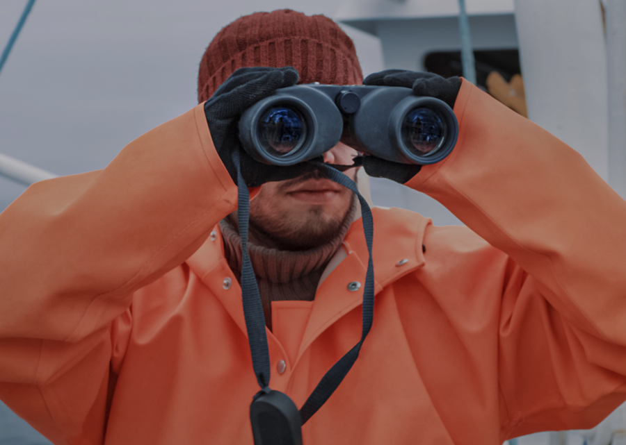 Man with Binoculars